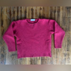 Red Cable-knit Sweater